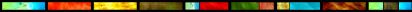Colorful gradient swatches arranged in a row, showcasing a range of hues. Relevant for design applications and color selection.